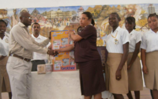 Arthur Gibbs Presenting donations